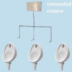 Concealed Trap Urinal Bowl - URBOW • Concealed Trap Urinals